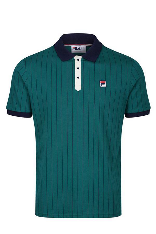 Camisas Polo Fila Hombre Azul Marino - Bb1 Classic Vintage Striped - España 369710EKY